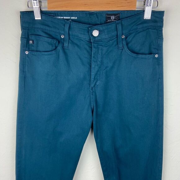 AG ‘The Farrah’ High-Rise Skinny Ankle Suede Pant - Brooks Wash - Picture 4 of 8